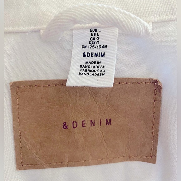 &DENIM Classic White Denim Trucker Jacket - Picture 8 of 10